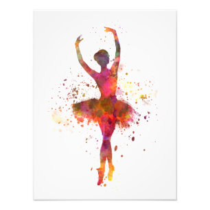 Woman wherina ballet dancer dancing photo print