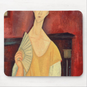 Woman with a Fan 1919 Mouse Pad