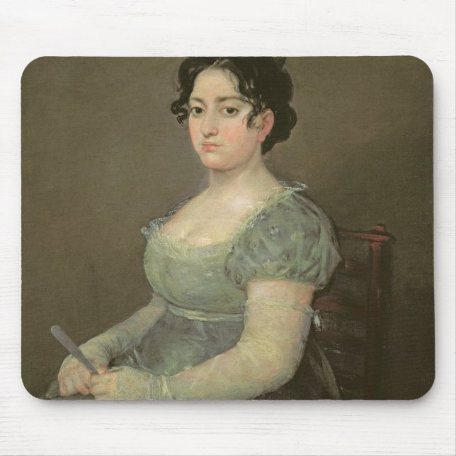 Woman with a Fan, c.1805-06 (oil on canvas) Mouse Pad (Front)