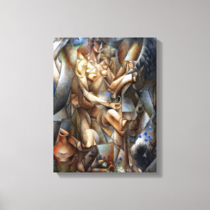 Woman with a Horse Canvas Print