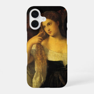 Woman with a Mirror by Titian, Vintage Renaissance iPhone 16 Case