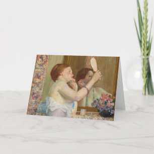 Woman with a Mirror   Frederick Carl Frieseke Card