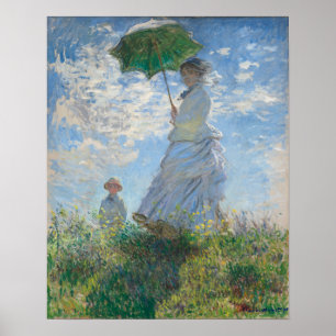 Woman with a Parasol (1875) Claude Monet Poster