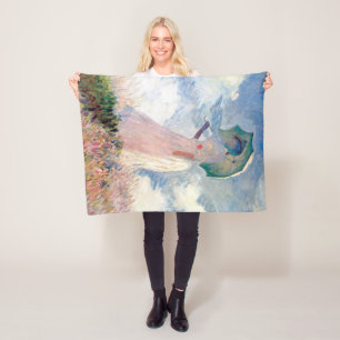 Woman with a Parasol, Claude Monet, 1886 Fleece Blanket