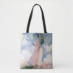 Woman with a Parasol, Claude Monet, 1886 Tote Bag