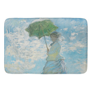 Woman with a Parasol  Claude Monet    Bath Mat