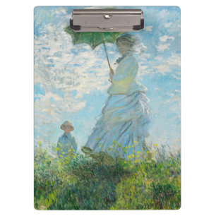 Woman with a Parasol Claude Monet Clipboard