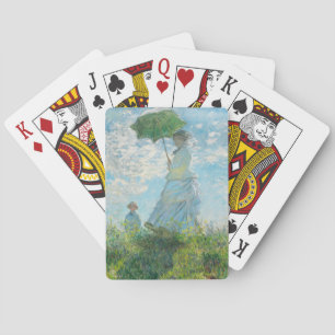 Woman with a Parasol Claude Monet Playing Cards