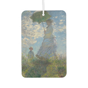 Woman with a Parasol - Madame Monet and Her Son Car Air Freshener