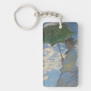 Woman with a Parasol - Madame Monet and Her Son Key Ring