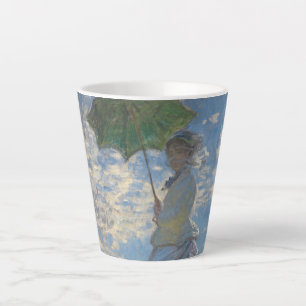 Woman with a Parasol - Madame Monet and Her Son Latte Mug