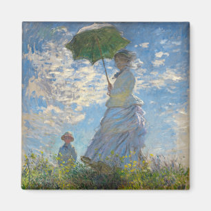 Woman with a Parasol - Madame Monet and Her Son Magnet