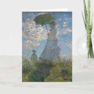 Woman with a Parasol - Madame Monet and Her Son Thank You Card