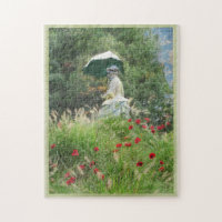 Woman With a Parasol tradition of Claude Monet