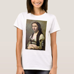 Woman with a Pearl, Camille Corot, 1868-1870 T-Shirt