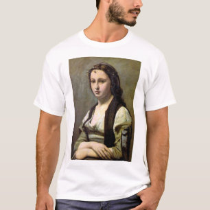 Woman with a Pearl, Camille Corot, 1868-1870 T-Shirt