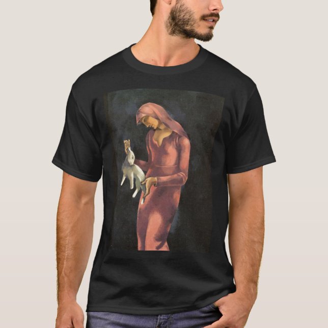 Woman with a Rabbit T-Shirt (Front)