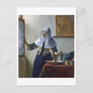 Woman with a Water Jug by Johannes Vermeer Postcard