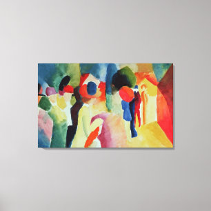 Woman with a Yellow Jacket, 1913 Canvas Print