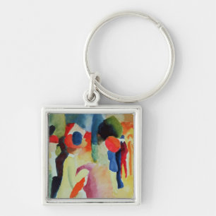 Woman with a Yellow Jacket, 1913 Key Ring