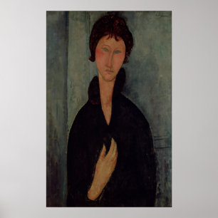 Woman with Blue Eyes, c.1918 Poster