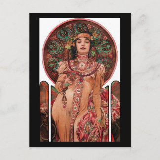 Woman with Champagne Glass Postcard