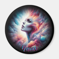 Woman with Cosmic Aura Hair