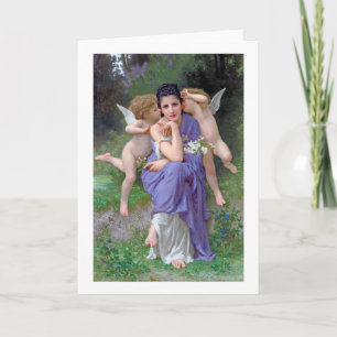 Woman with Cupid, Bouguereau Card