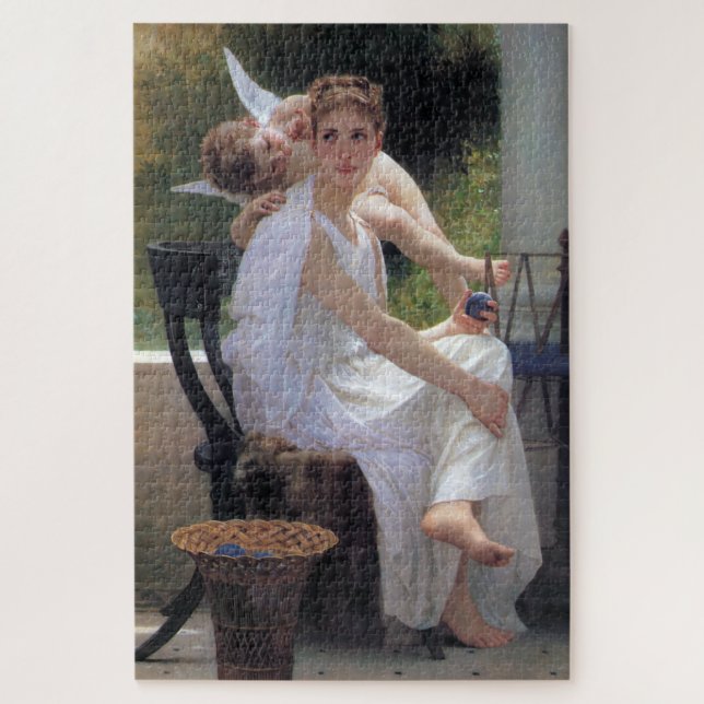 Woman with Cupid, Bouguereau Jigsaw Puzzle (Vertical)