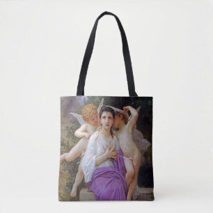 Woman with Cupid, Bouguereau Tote Bag