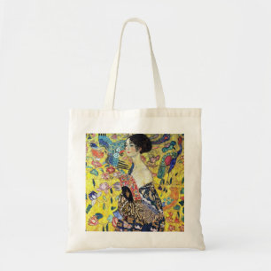 Woman with Fan by Gustav Klimt Tote Bag