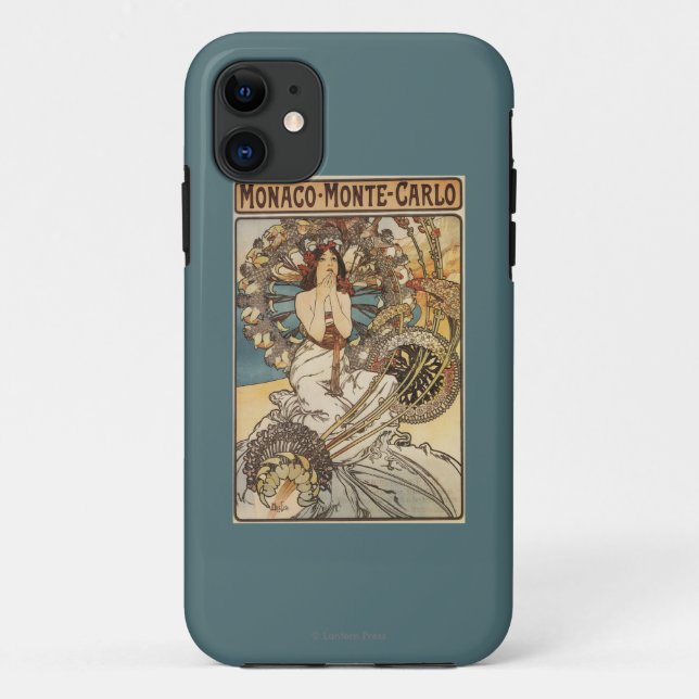 Woman with Feathers - PLM Railway Travel Poster Case-Mate iPhone Case (Back)