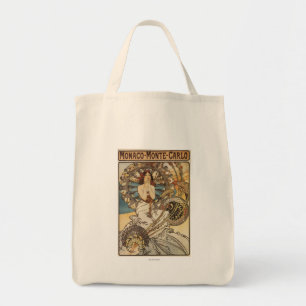 Woman with Feathers - PLM Railway Travel Poster Tote Bag