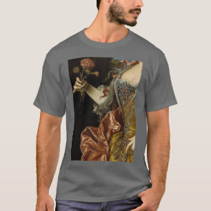 Woman With Flowers Renaissance Painting 2 T-Shirt