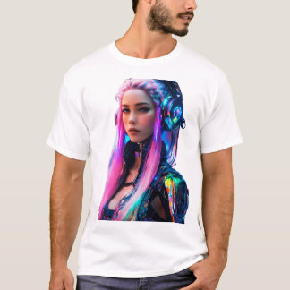 Woman With Futuristic Beauty T-Shirt