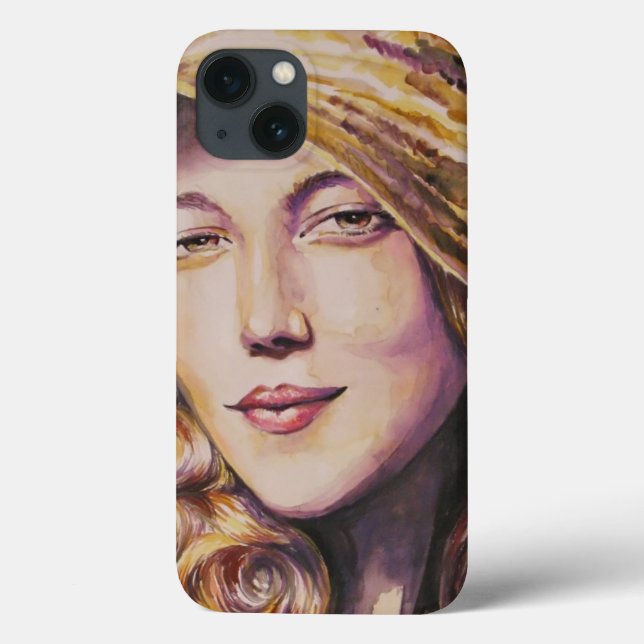 Woman with hat Case-Mate iPhone case (Back)