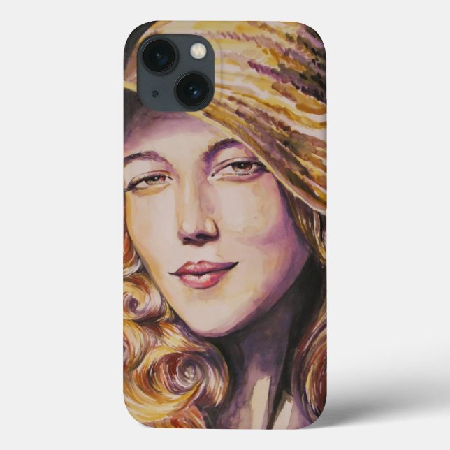 Woman with hat Case-Mate iPhone case (Back)