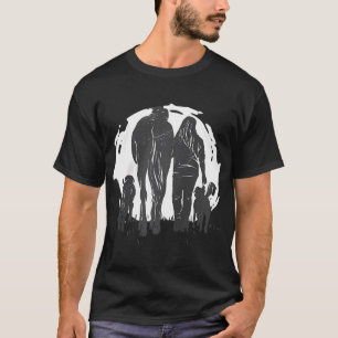 Woman With Horse Grunge Animal Dogs T-Shirt
