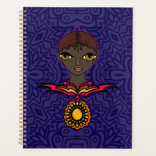 Woman with neckless and pendent planner