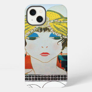 WOMAN WITH ORIENTAL YELLOW TURBAN / Beauty Fashion iPhone 13 Case