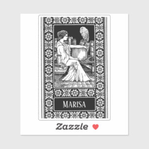  Woman with Owl, Books & Classical Library