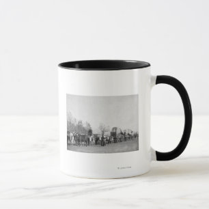Woman with Ox Train Holds a Whip Photograph Mug