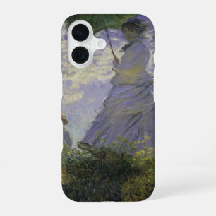 Woman with Parasol by Claude Monet, Vintage Art iPhone 16 Case