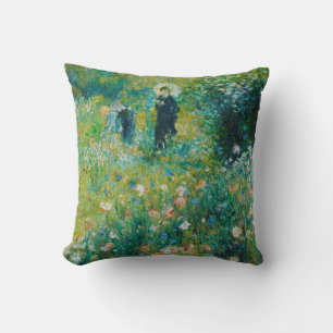 Woman with Parasol, Garden, Renoir Cushion