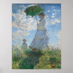 Woman with Parasol Poster