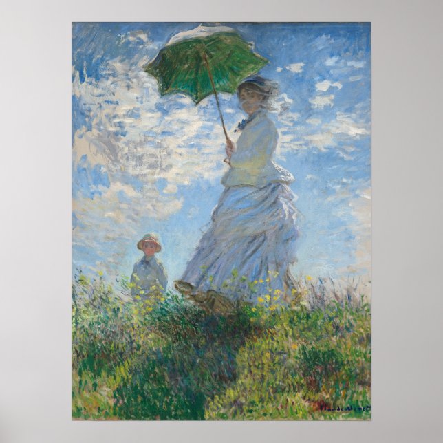 Woman with Parasol Poster (Front)