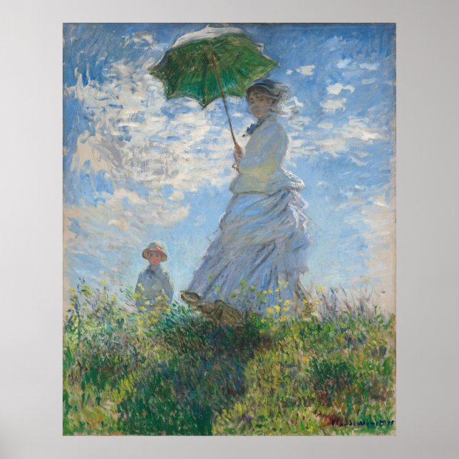 Woman with Parasol Poster (Front)