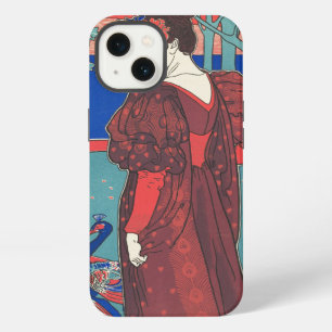 Woman With Peacocks Art Nouveau Vintage Fine Art iPhone 13 Case