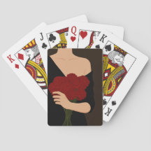 Woman with Red Flowers