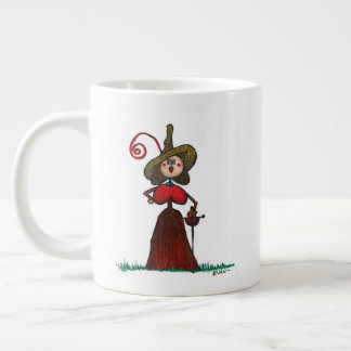 Woman with Sword Large Coffee Mug